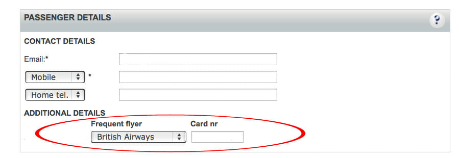 how to change the frequent flyer number on a british airways reservation remove frequent flyer number from booking