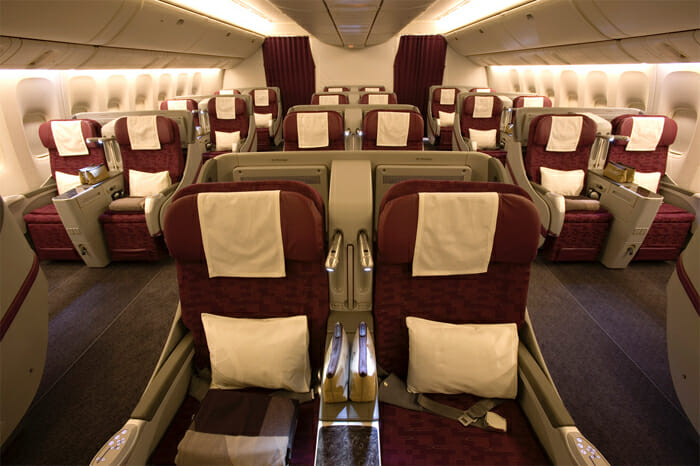 Qatar airways business class offer Qatar Airways just announced a limited time January sale for both business and economy class airfare. The promotion is called the “Global Travel Boutique” Sale. You will also earn double QMiles with this sale, but you will have to register to get the double Qmiles.