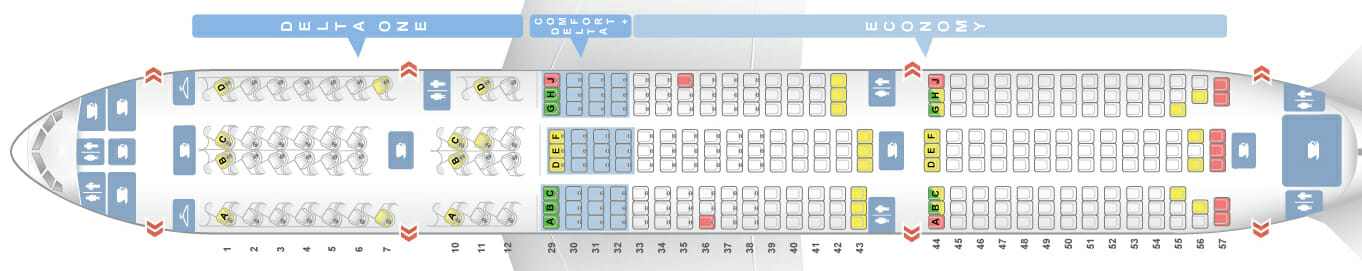 Delta Is Adding A New Route To South Korea Delta 777 200 Lr Seat Map