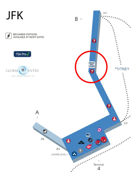 Review Delta Sky Club JFK Terminal 4