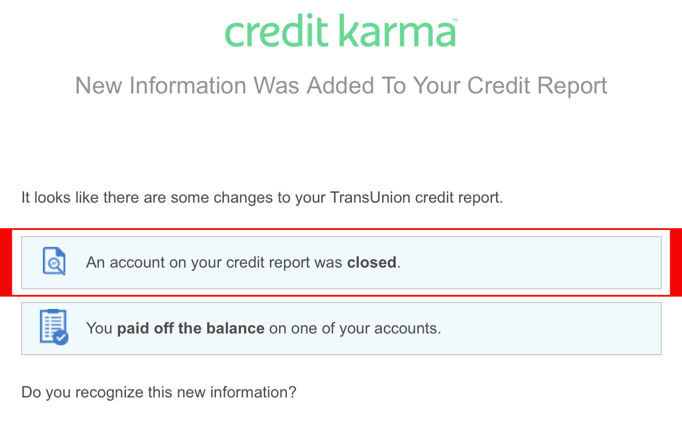 credit one closed my account