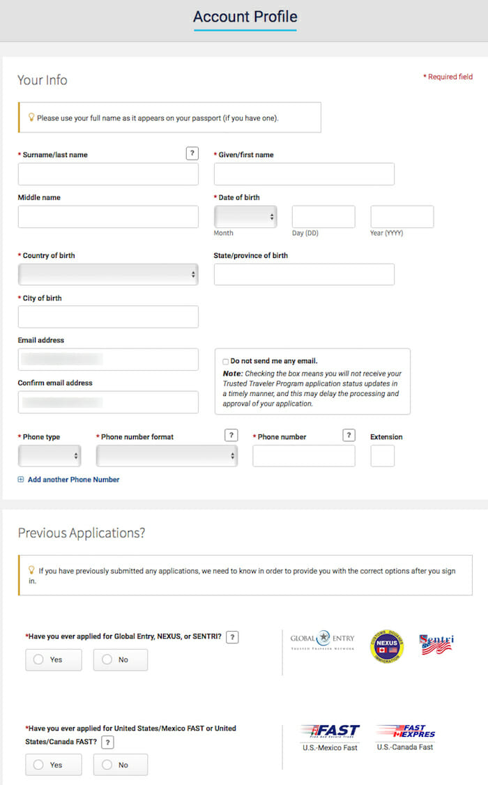 Trusted Traveler Website - A Step-By-Step Guide To The New ...